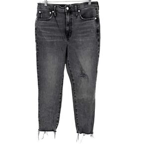 Madewell The Perfect Vintage Jean Women's 30 Cosner Wash Ankle Frayed Distressed